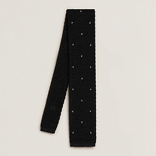 シルクニットタイ 6 cm 《ドット》 - ベージュ | Hermès - エルメス